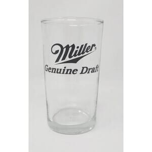 Vintage Miller Genuine Draft Beer Glass 6oz 4.5" x 2.5" Taster Glass MS1